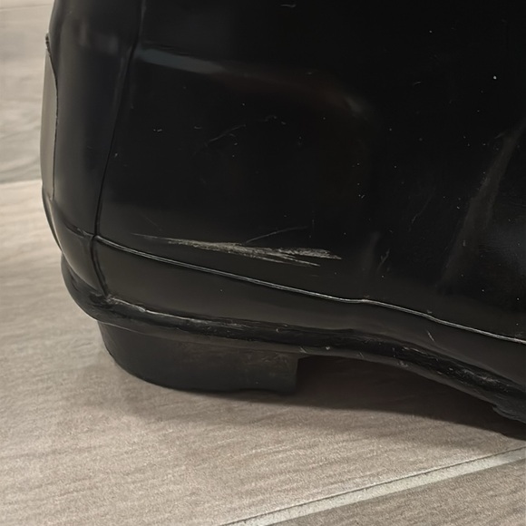 Hunter Black Rain Boots Size 4 - Picture 8 of 10